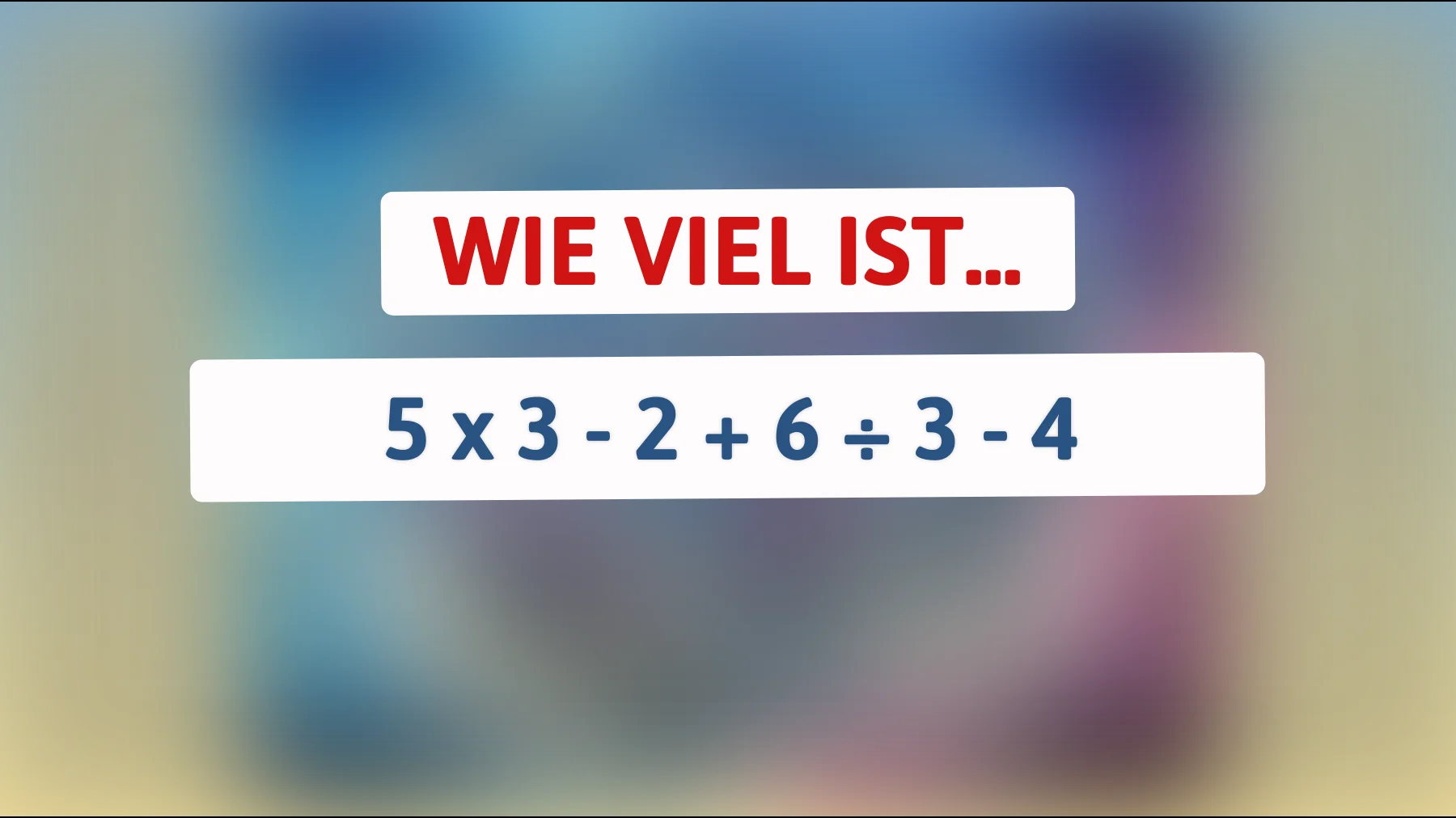 Nur Genies lösen es auf Anhieb: Kannst du diese mathematische Herausforderung knacken?"
